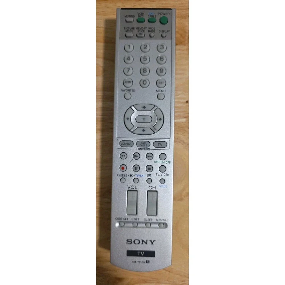 Sony RM-Y1105 OEM TV Television VCR DVD Remote Control Tested/Working